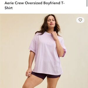 Aerie Purple Oversized Women's Boyfriend T-shirt